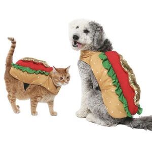 Vibrant Life Hot Dog Dog Costume Sz XS